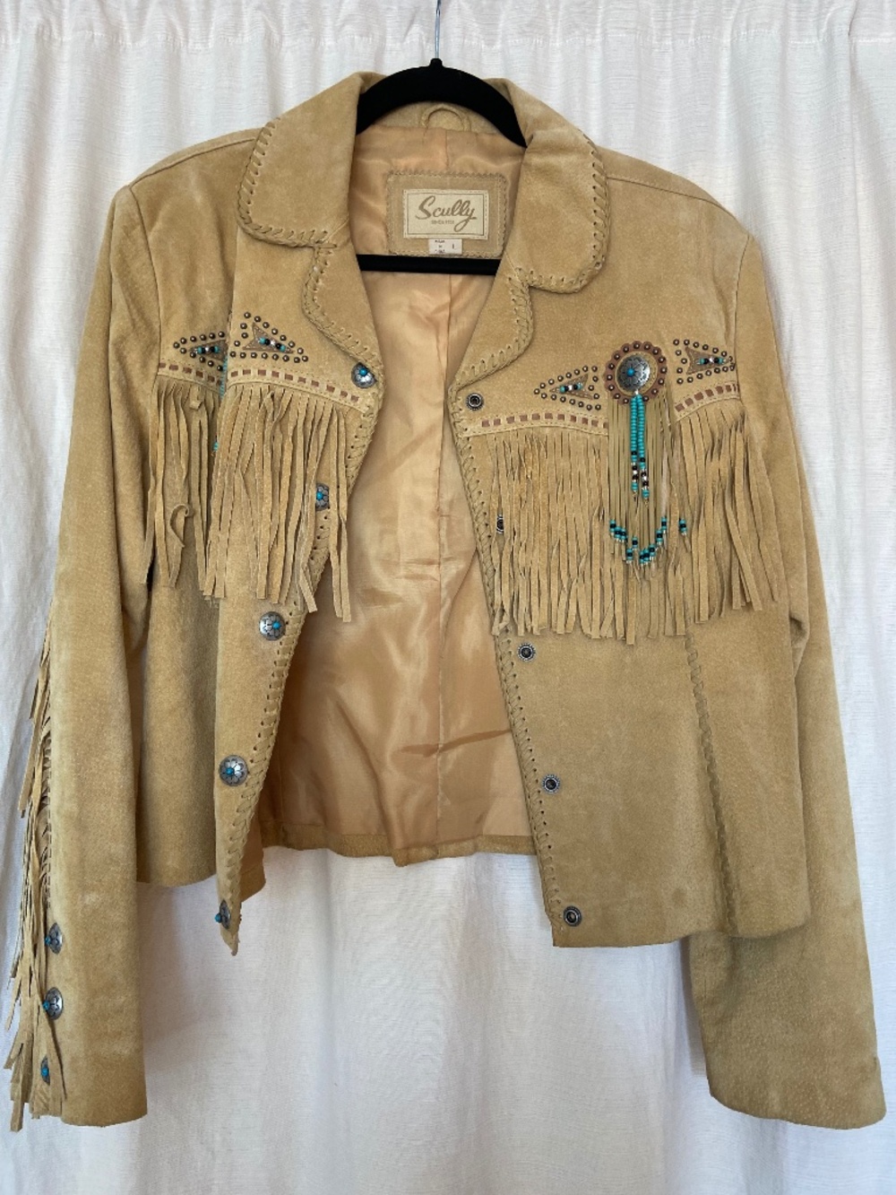 Scully Tan Leather Western Jacket- Large